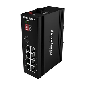 XPTN-9000-65-1GX8GP Switch Công nghiệp Scodeno 9 cổng 1*1000 Base-X, 8*10/100/1000 Base-T PoE